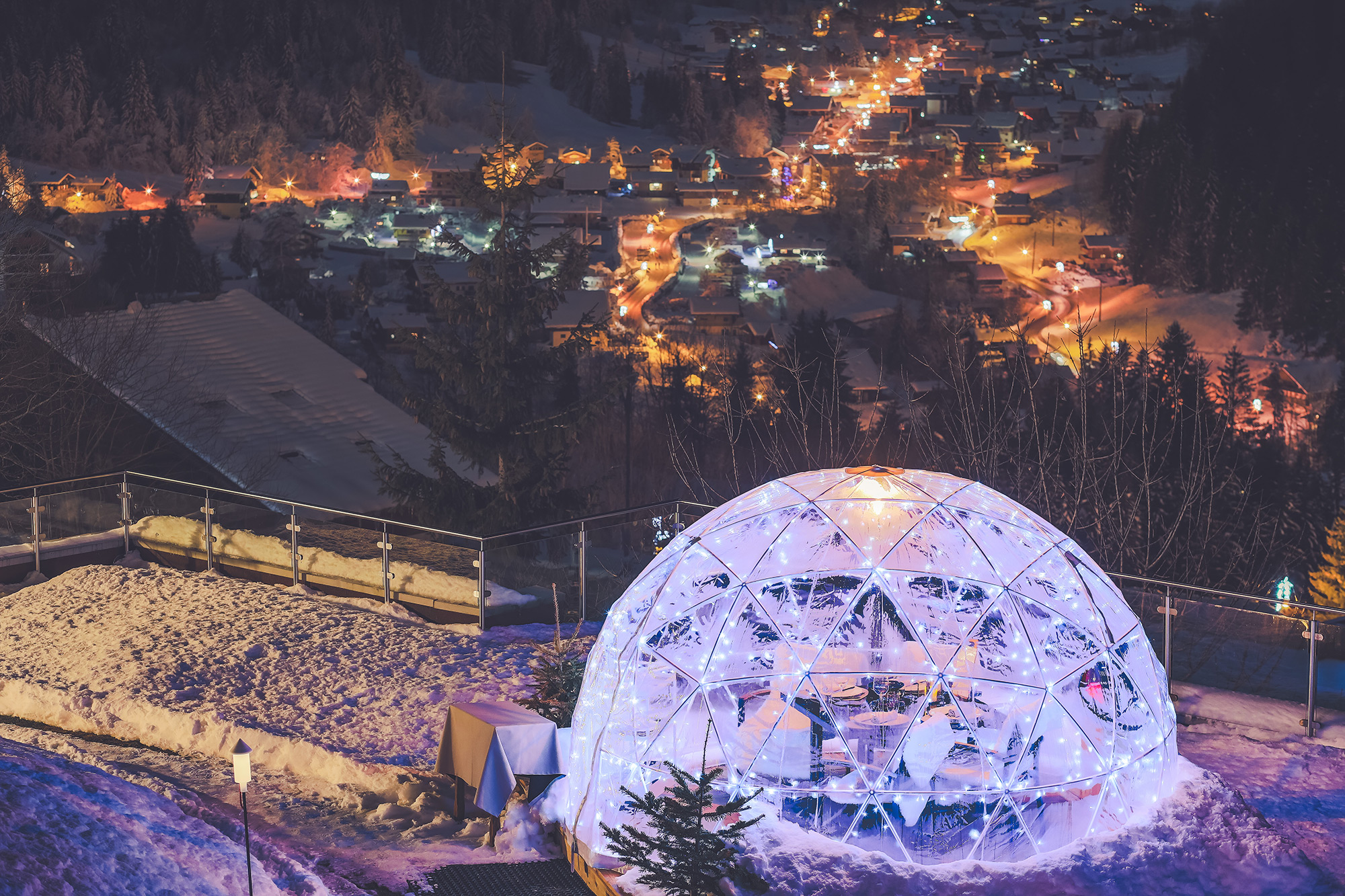 Igloo illuminé